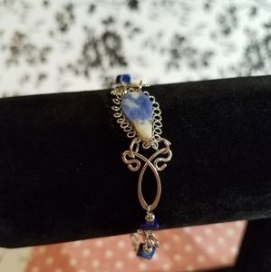 Blue stone bracelet jlp11